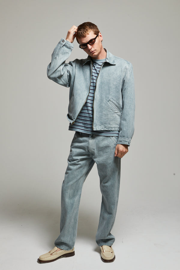 Zed Zip Cotton Twill Jacket