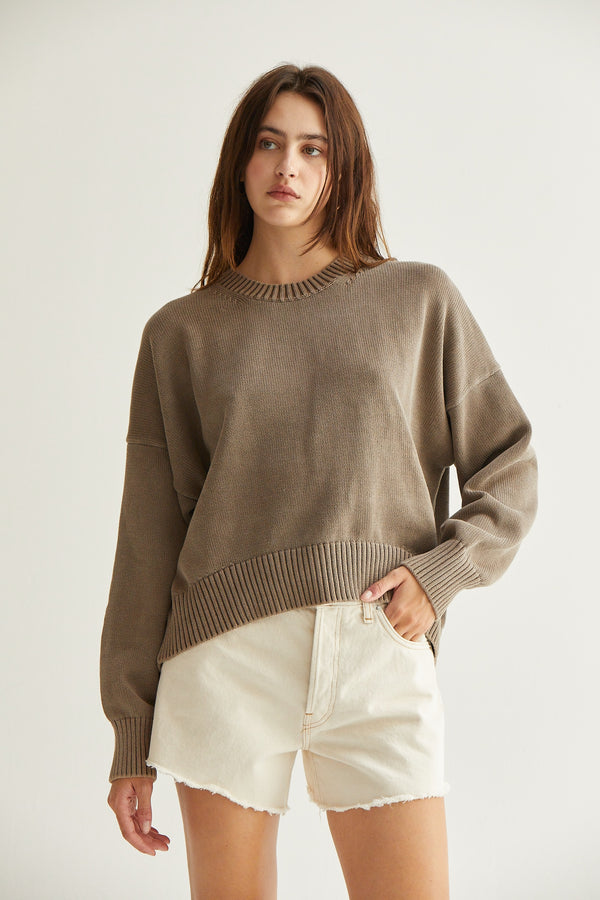Candi Cotton Crewneck Sweater