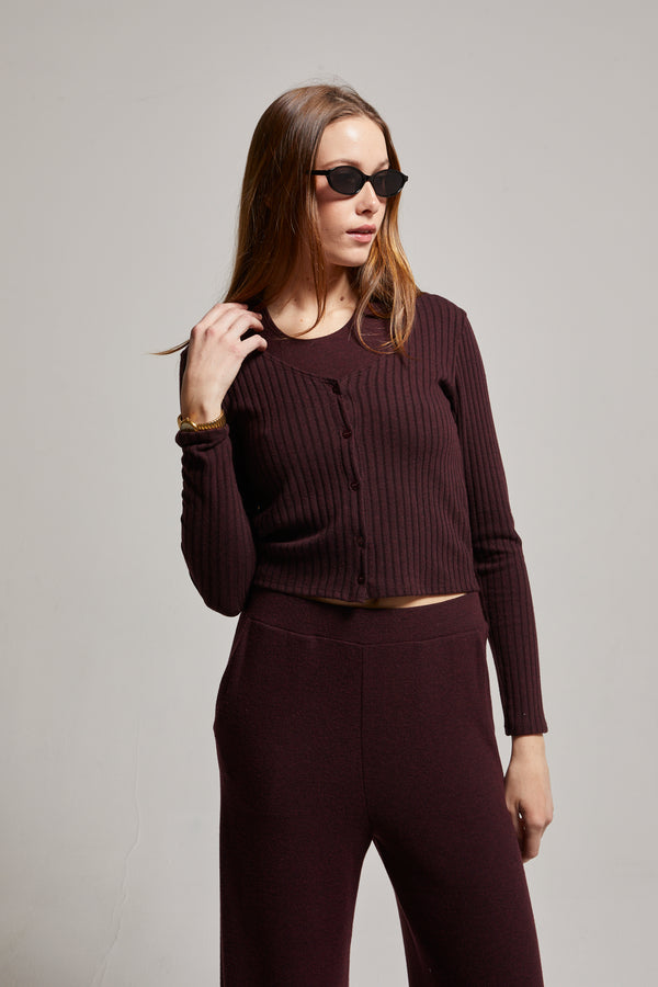 Cora Ribbed Cardigan
