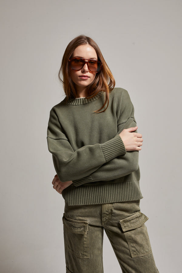 Candi Cotton Crewneck Sweater