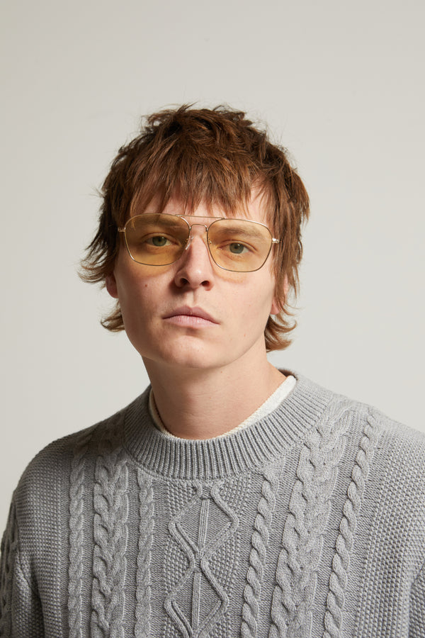 Andre Relaxed Cotton-Cashmere Cable Sweater