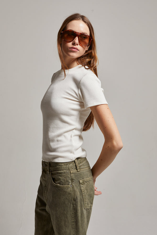 Remi Ribbed SS Tee