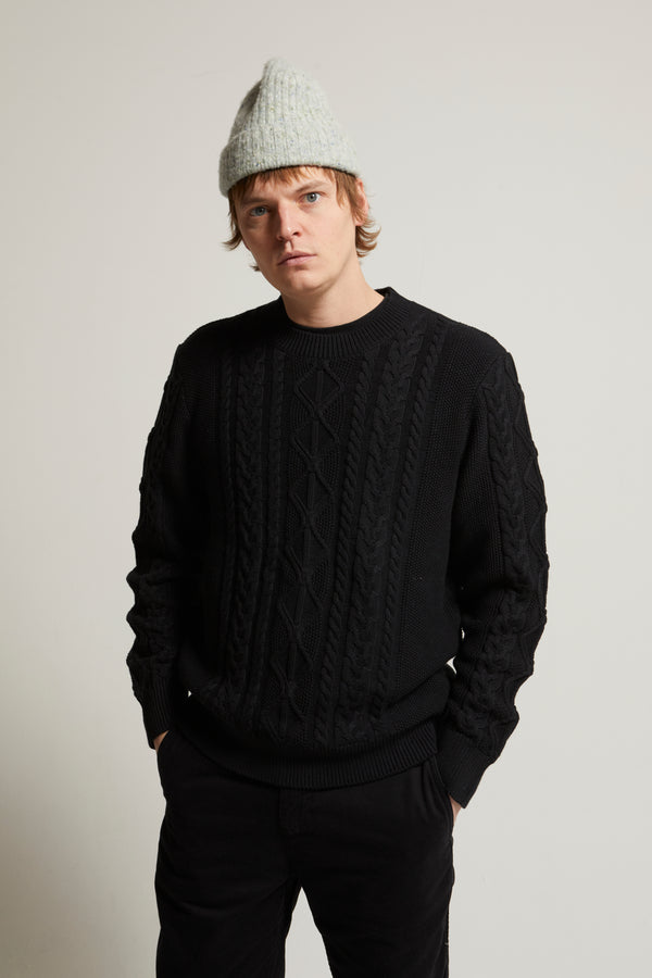Andre Relaxed Cotton-Cashmere Cable Sweater