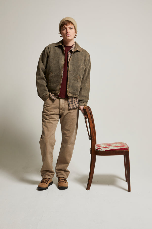 Zed Zip Cotton Twill Jacket