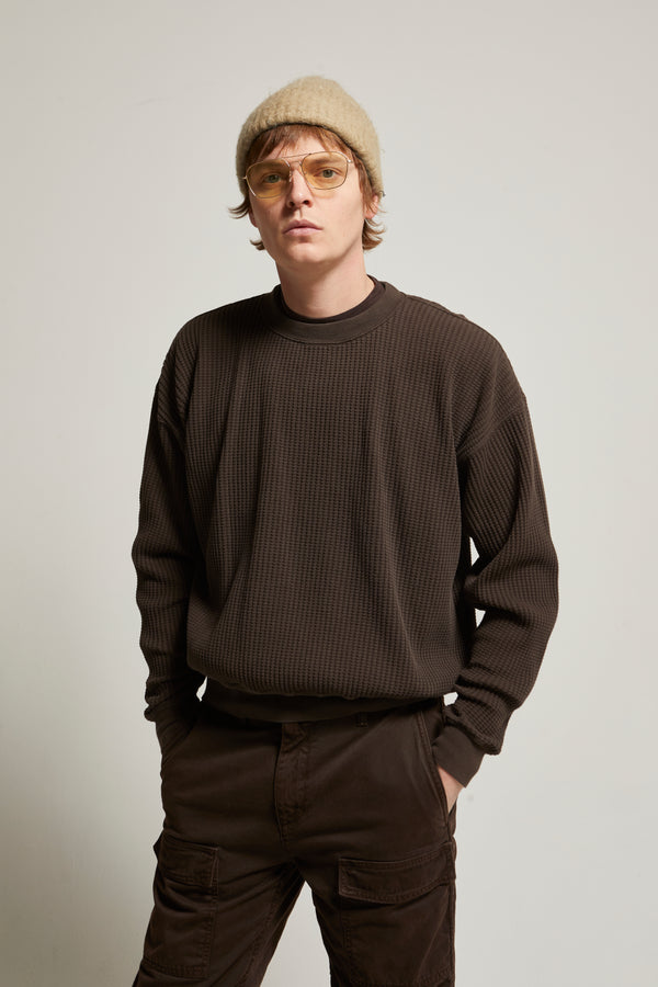 Wyatt Heritage Waffle Crewneck