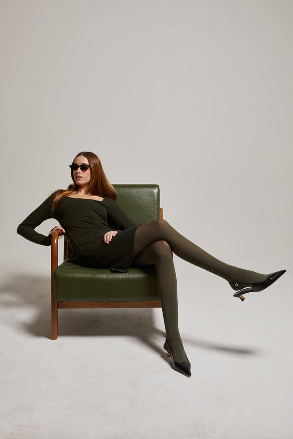 Sky Brushed Sweater Skirt