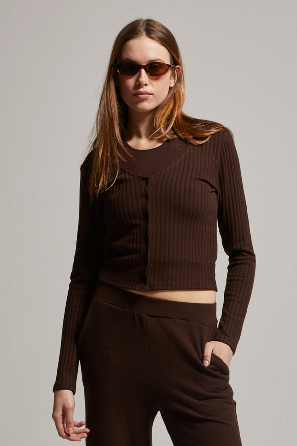 Cora Ribbed Cardigan
