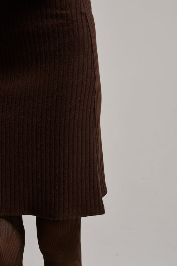 Sky Brushed Sweater Skirt