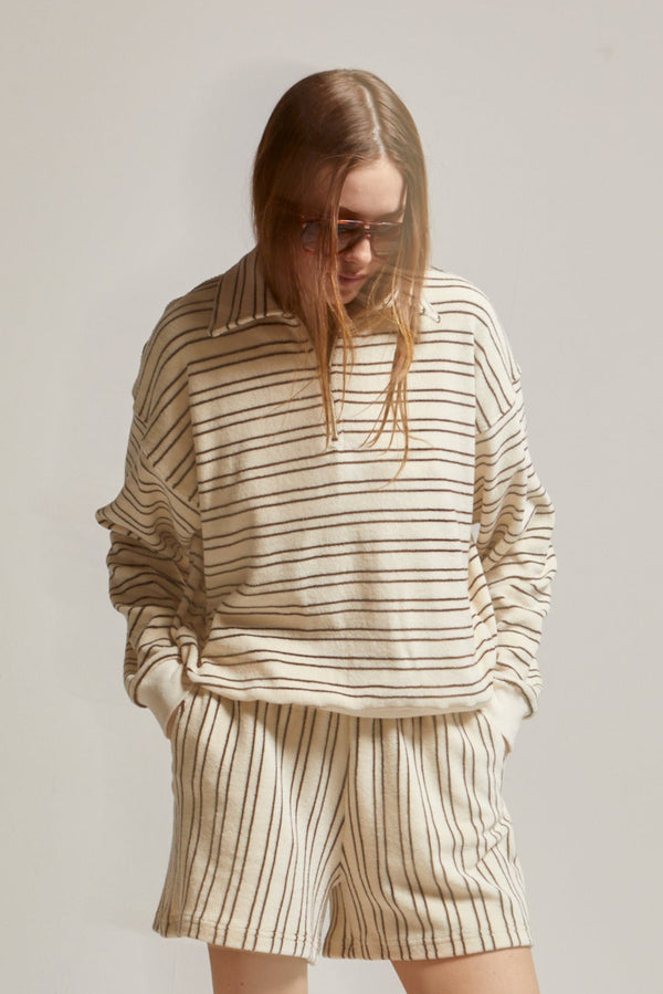 Sharon Stripe Loop Terry Short