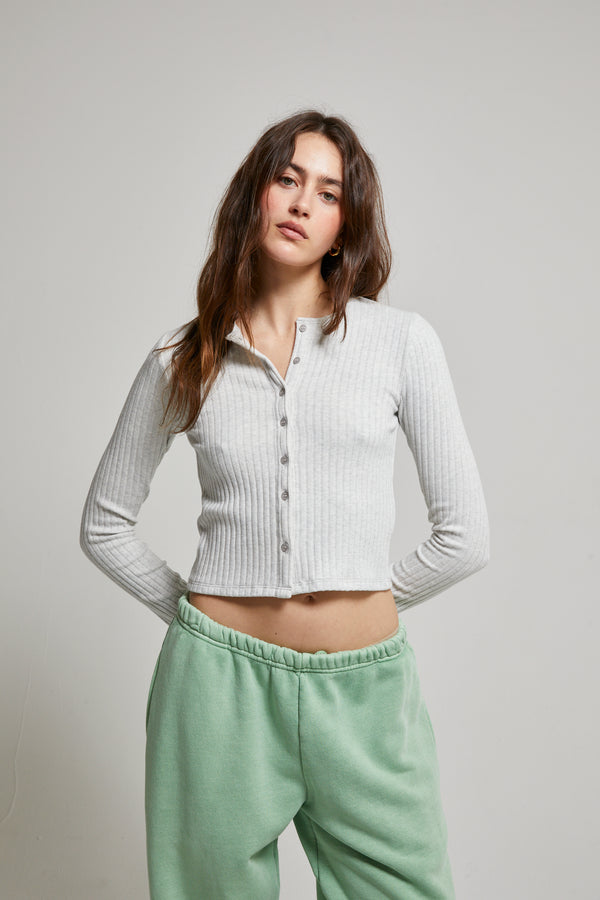 Kennedy Brushed Sweater Rib Cardigan