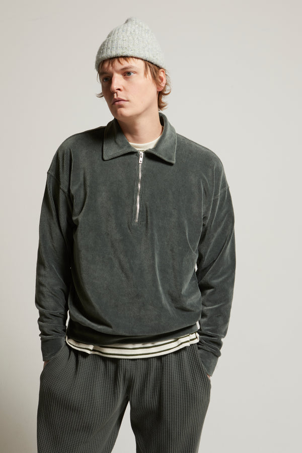 Claude Velour 1/4 Zip