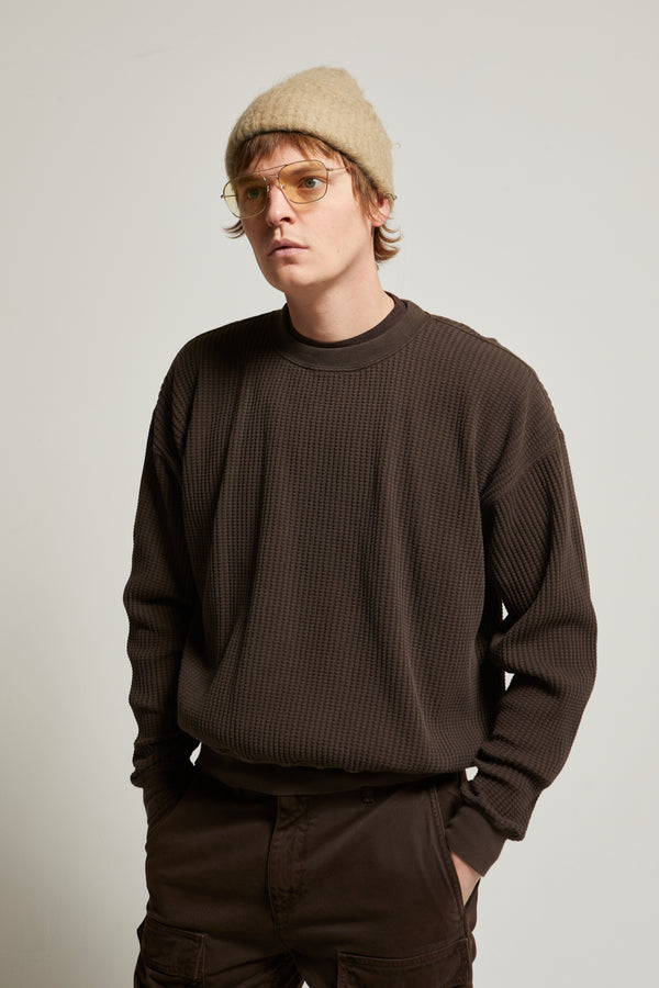Wyatt Heritage Waffle Crewneck
