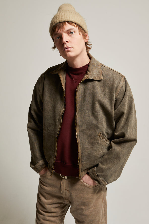 Zed Zip Cotton Twill Jacket