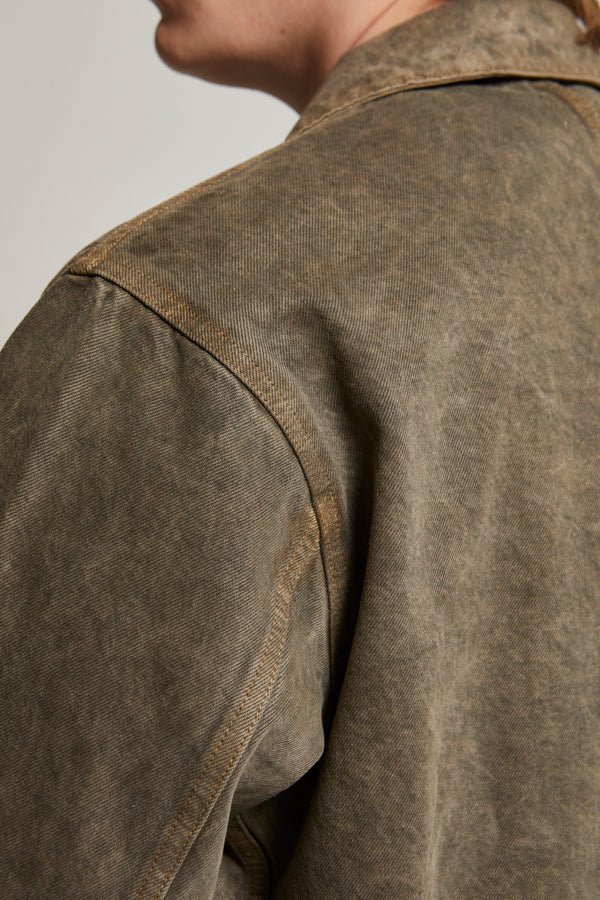 Zed Zip Cotton Twill Jacket