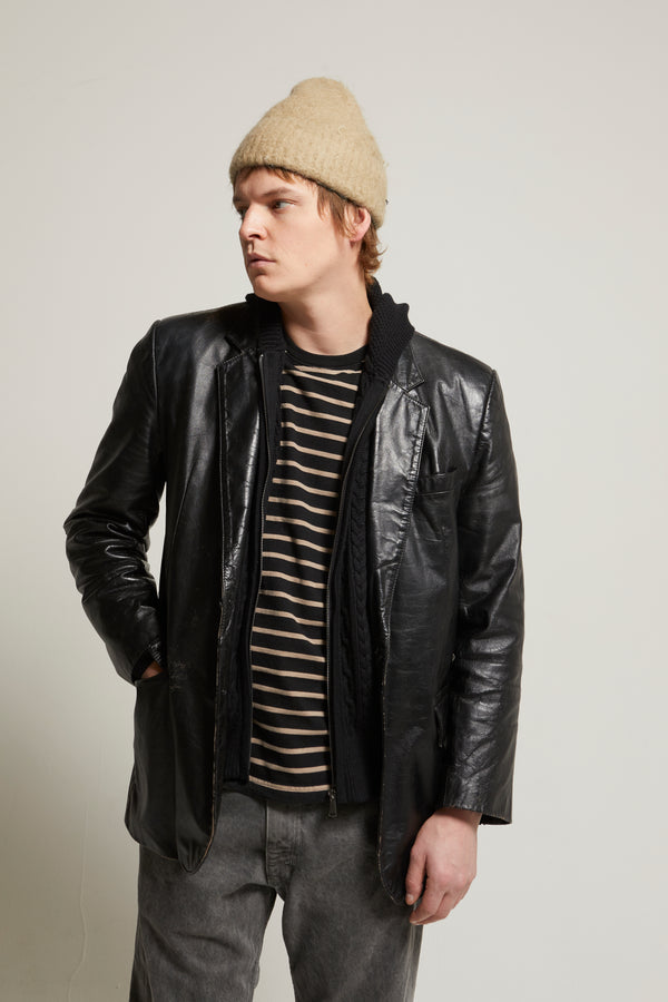 Liam Cotton-Cashmere Zip-Up Cable Sweater