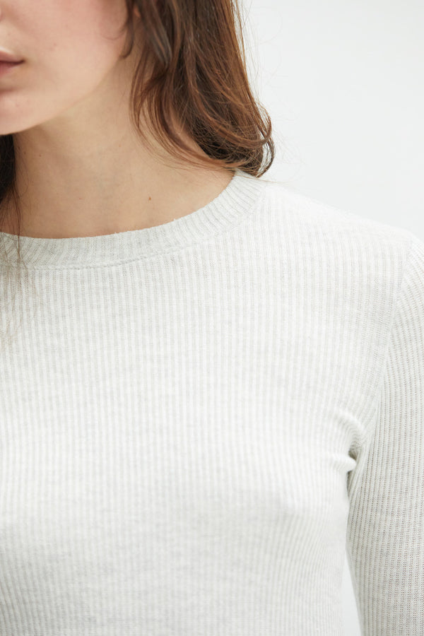 Hannah Ribbed Long Sleeve Tee