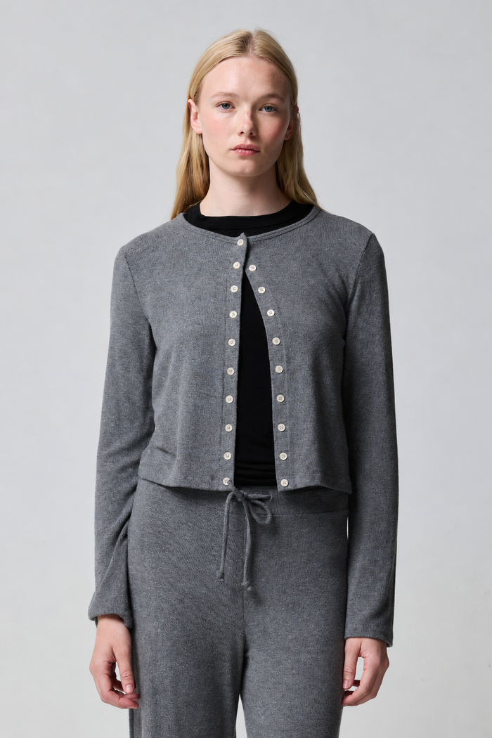 Barrie Sweater Jersey Boxy Cardigan