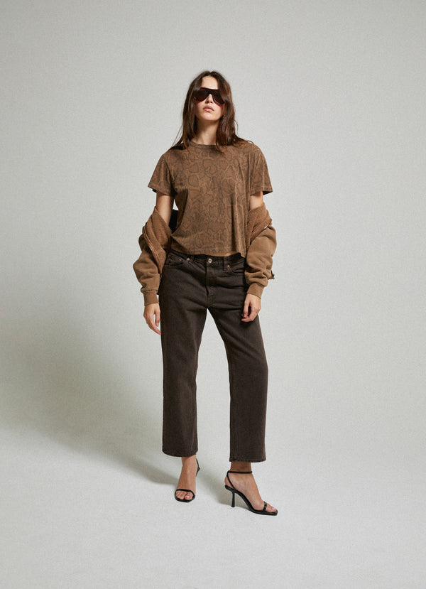 Marielle Python Printed Tee