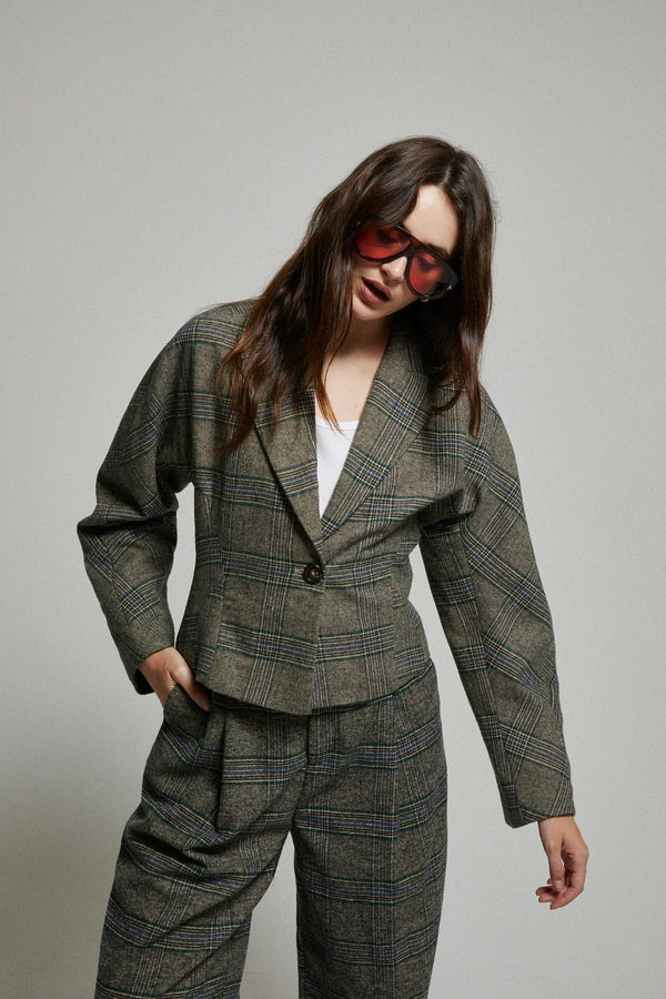 Bethany Plaid Blazer