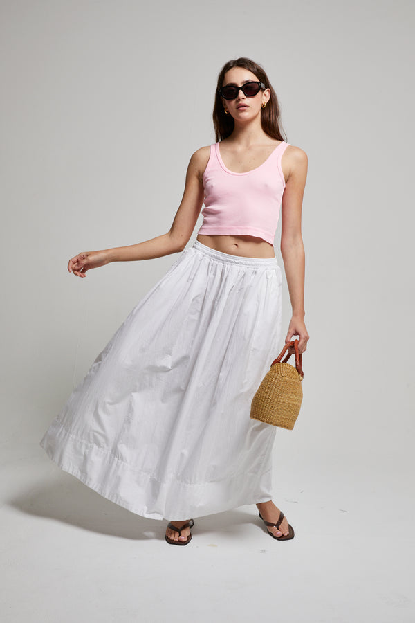 Kate Poplin Pleated Skirt