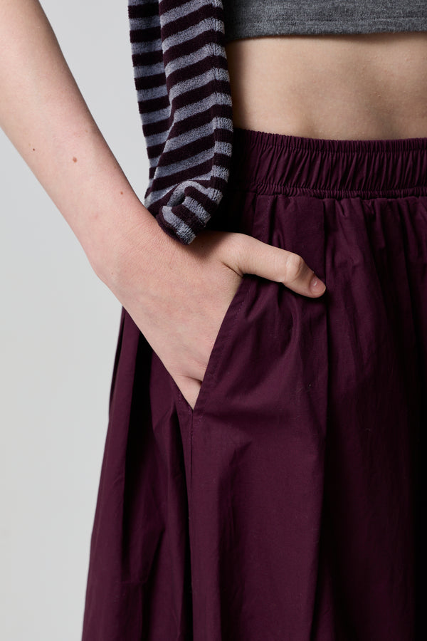 Kate Poplin Pleated Skirt