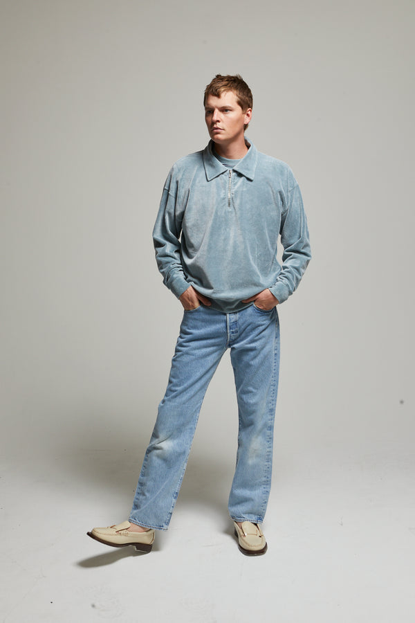 Claude Velour 1/4 Zip