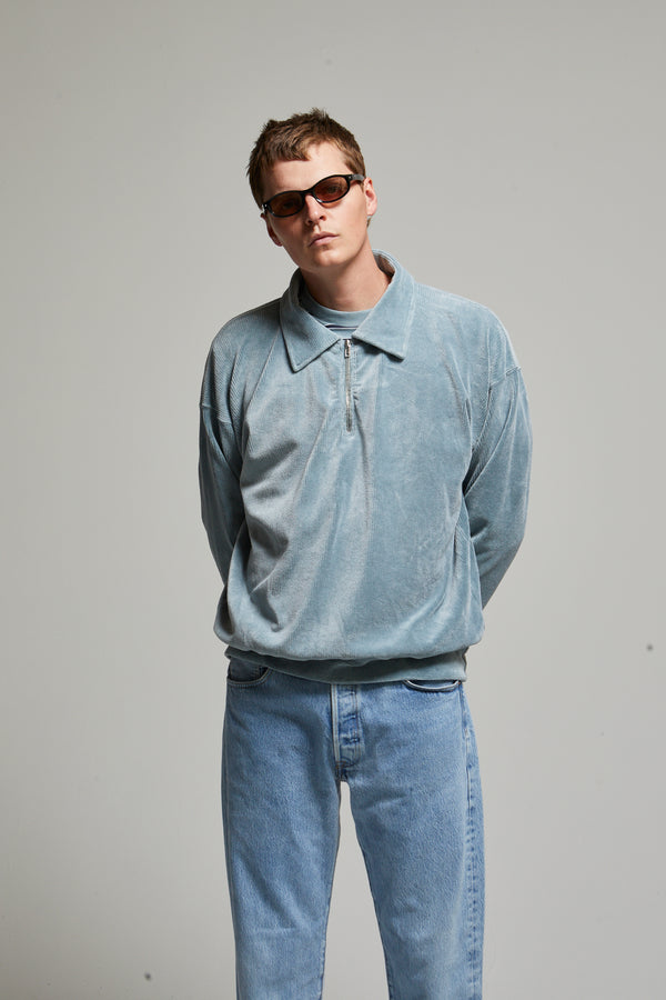Claude Velour 1/4 Zip