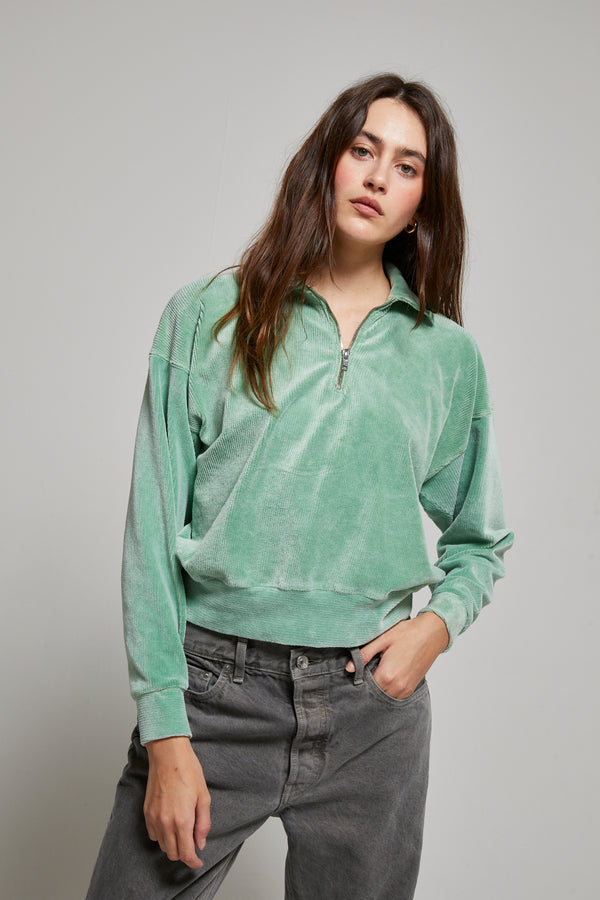 Cody Corduroy Velour 1/4 Zip