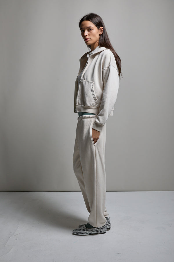 Rosie Cropped Zip-Up Hoodie