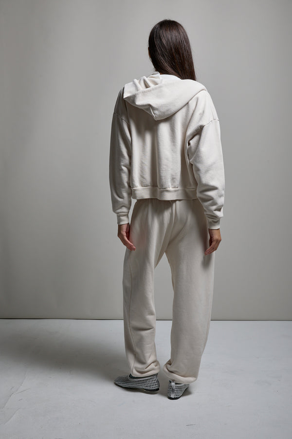 Rosie Cropped Zip-Up Hoodie