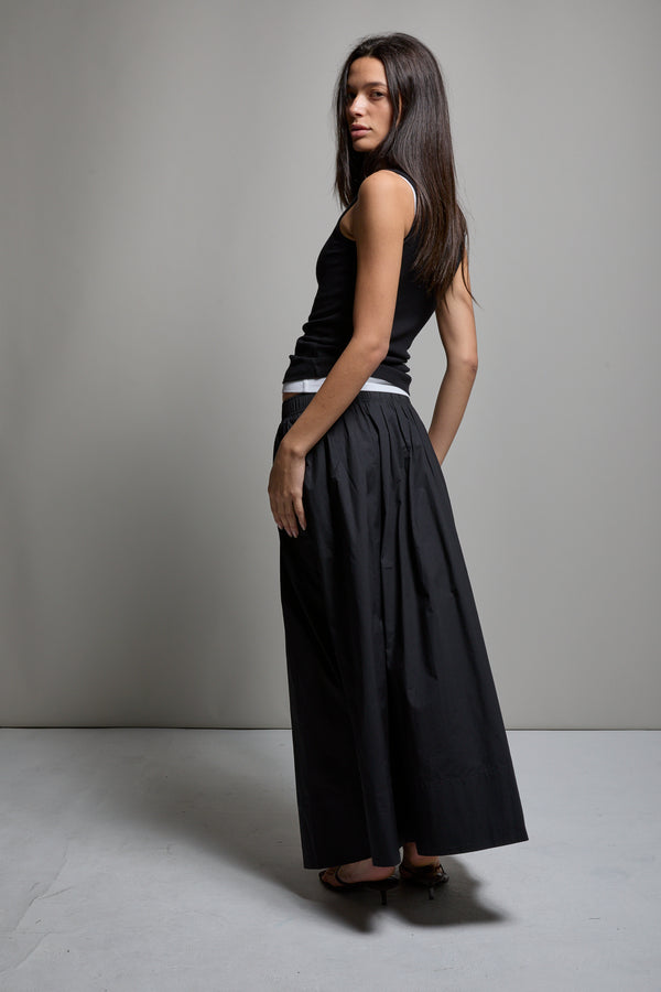 Kate Poplin Pleated Skirt