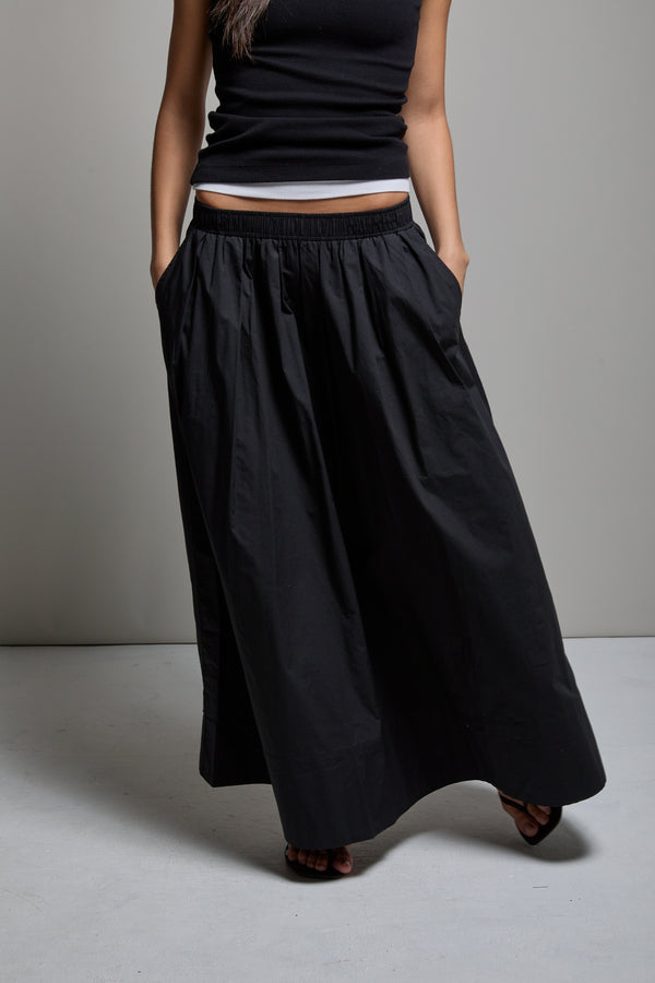 Kate Poplin Pleated Skirt