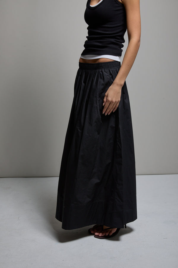 Kate Poplin Pleated Skirt