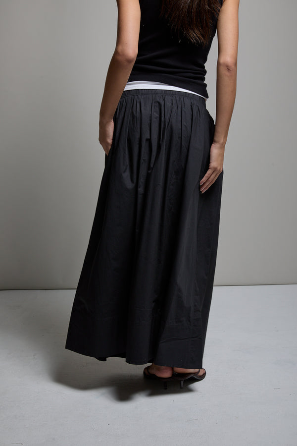 Kate Poplin Pleated Skirt