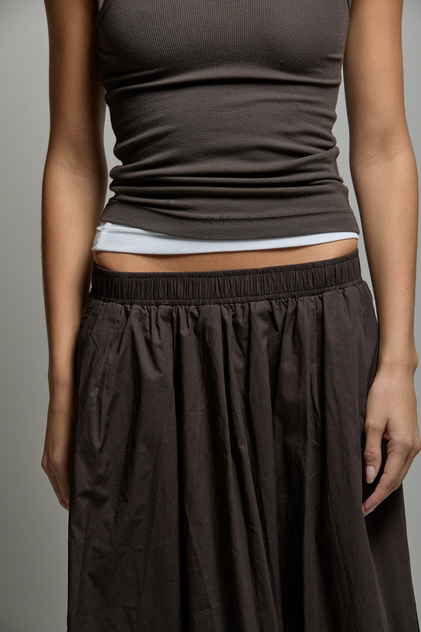 Kate Poplin Pleated Skirt