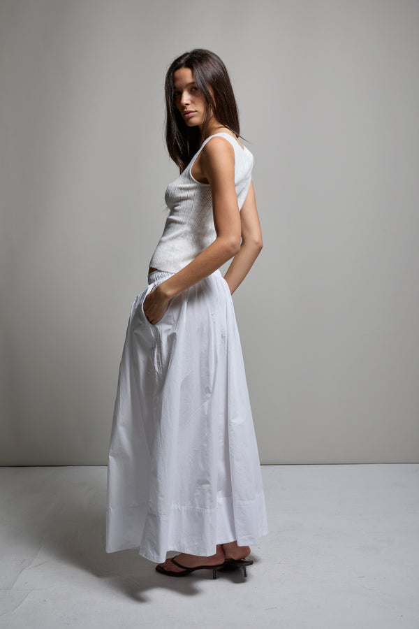 Kate Poplin Pleated Skirt