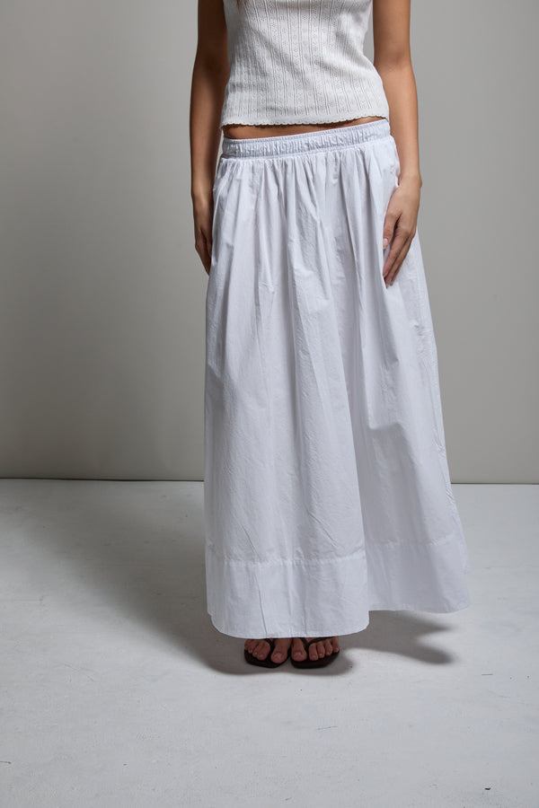 Kate Poplin Pleated Skirt