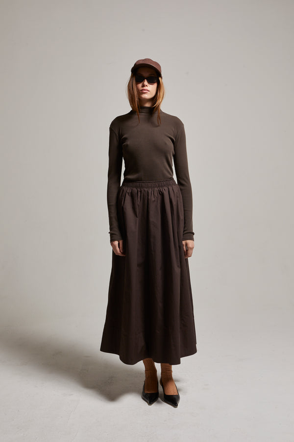 Kate Poplin Pleated Skirt