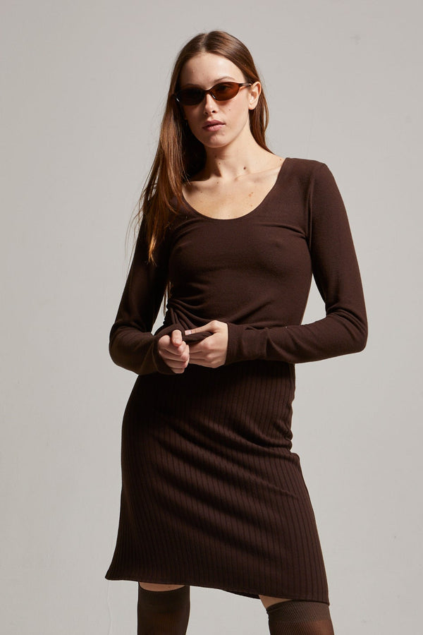 Sky Brushed Sweater Skirt