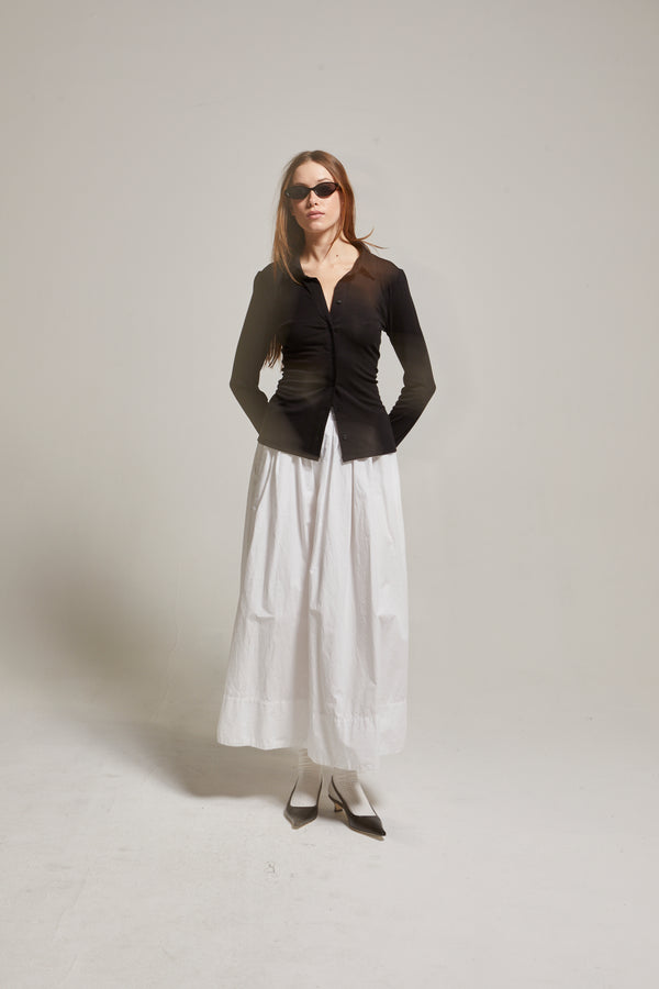 Kate Poplin Pleated Skirt
