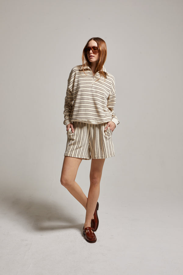 Sharon Stripe Loop Terry Short