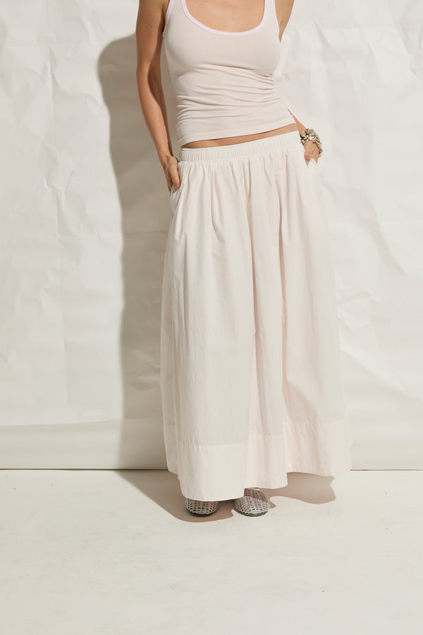 Kate Poplin Pleated Skirt