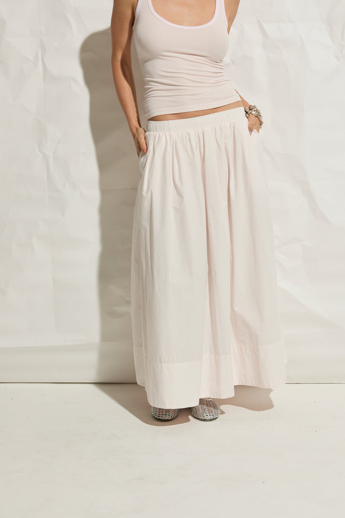 Kate Poplin Pleated Skirt