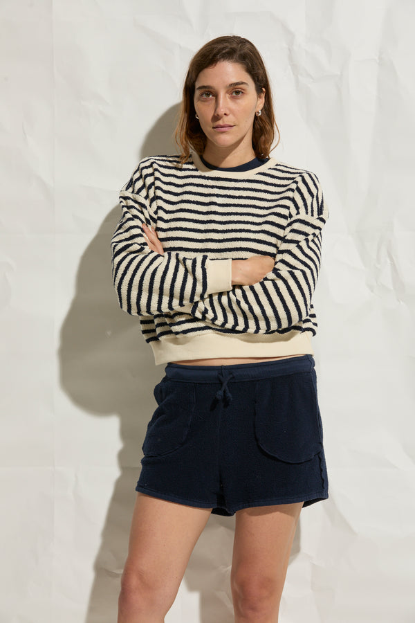 Lainey Striped Crewneck