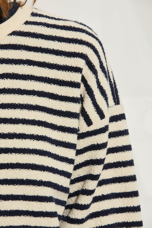 Lainey Striped Crewneck