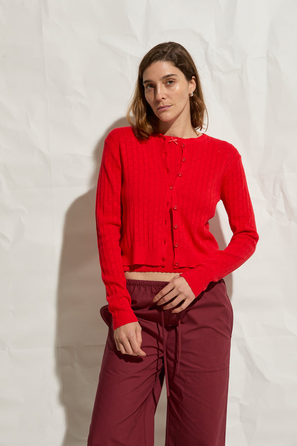 Paloma Pointelle Cardigan
