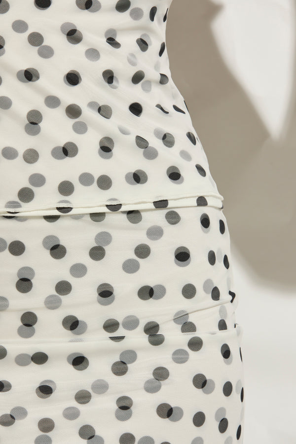 Cece Polka Dot skirt