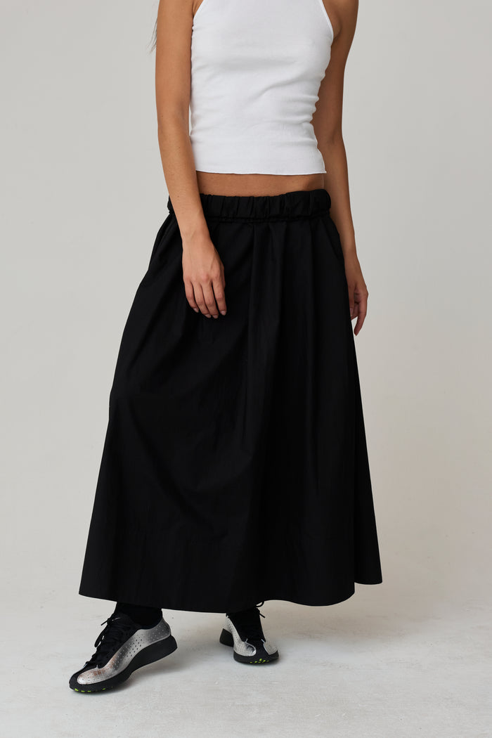 Kate Poplin Pleated Skirt