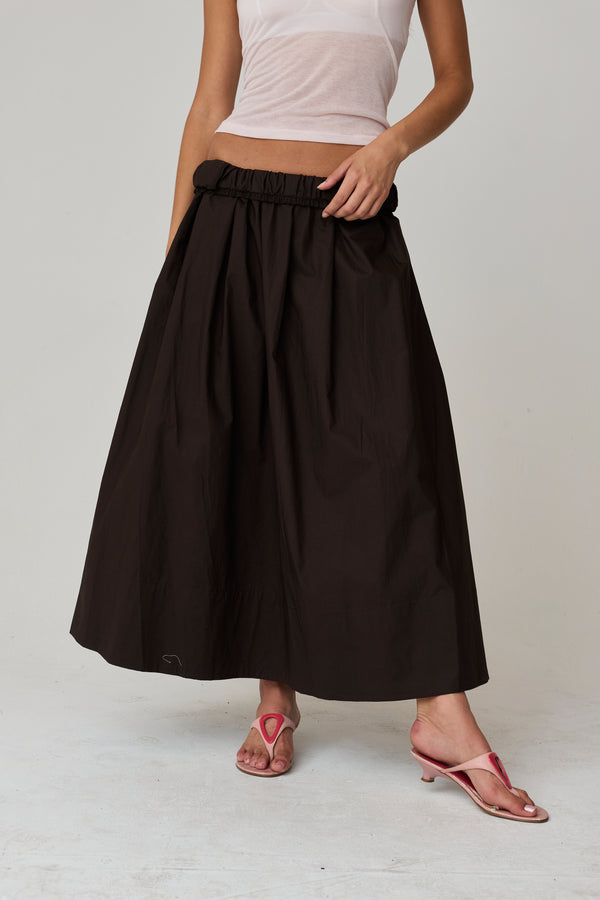 Kate Poplin Pleated Skirt