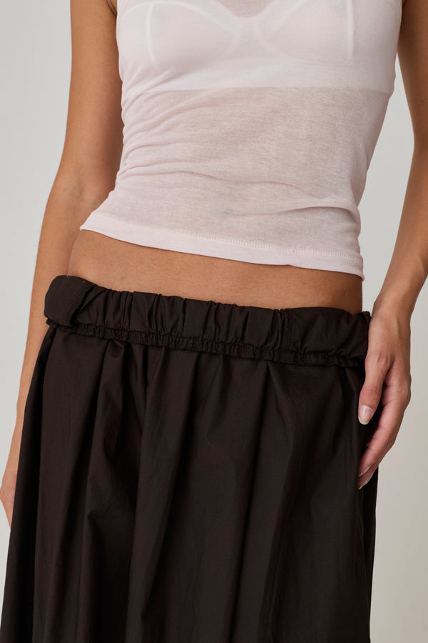 Kate Poplin Pleated Skirt